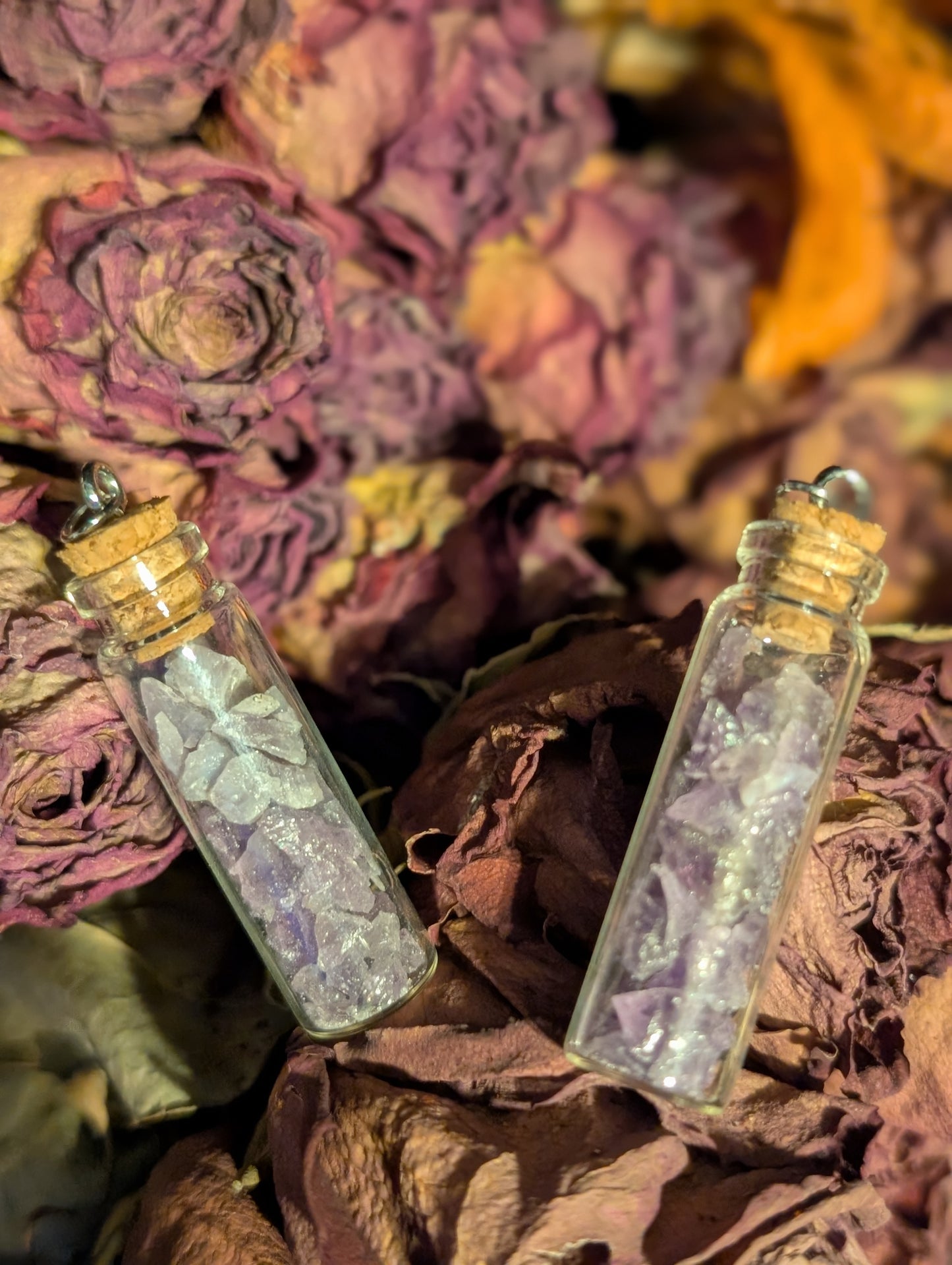 CRUSHED AMETHYST VIAL NECKLACE