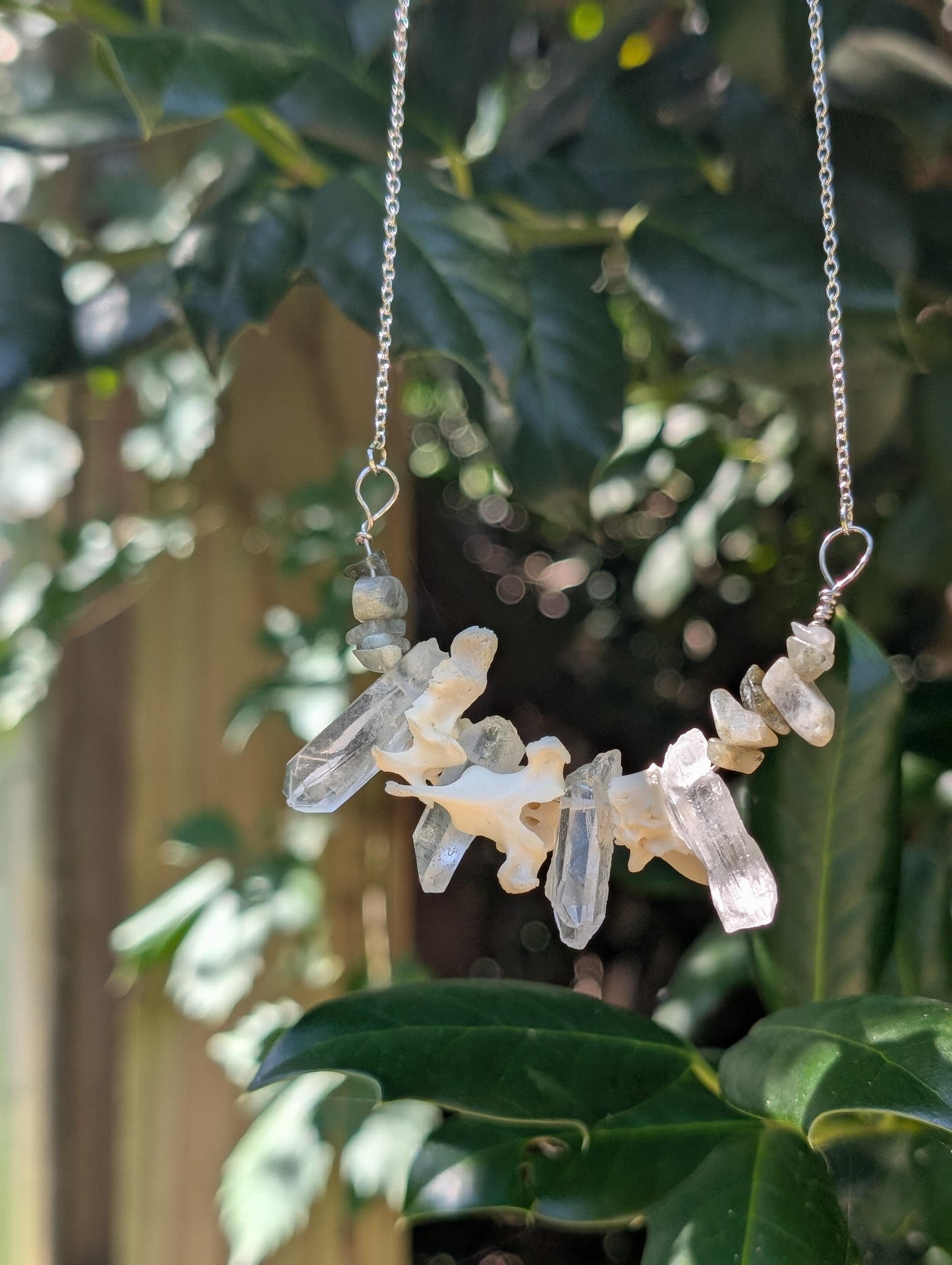 Possum Spine Crystal necklace #1