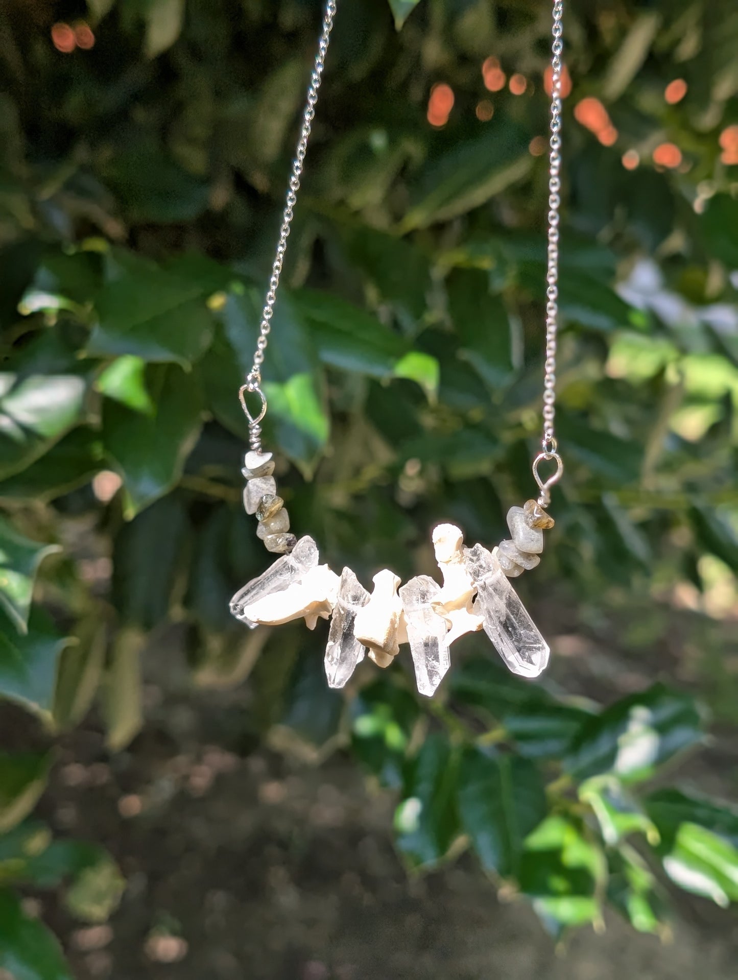Possum Spine Crystal necklace #1