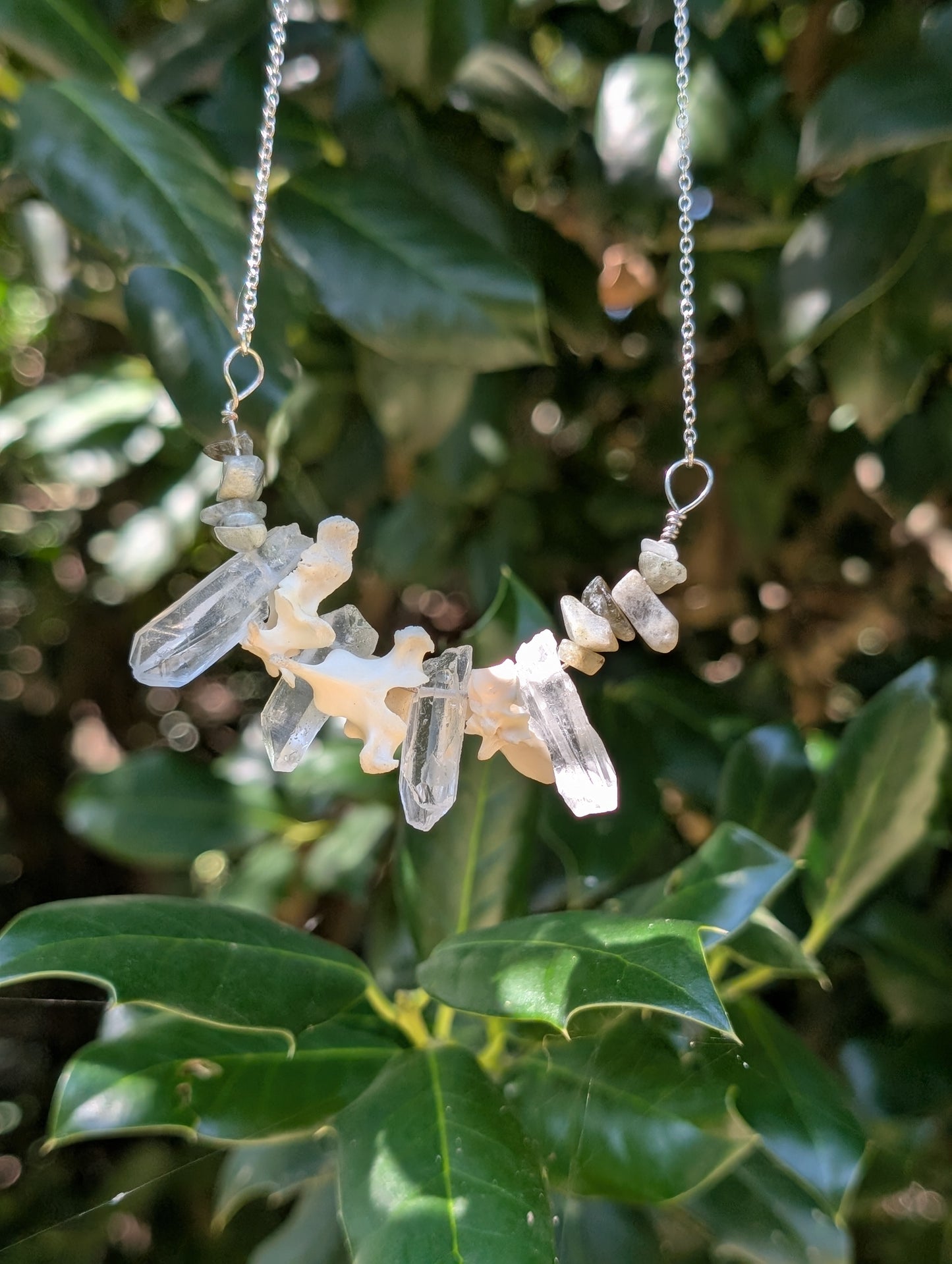 Possum Spine Crystal necklace #1
