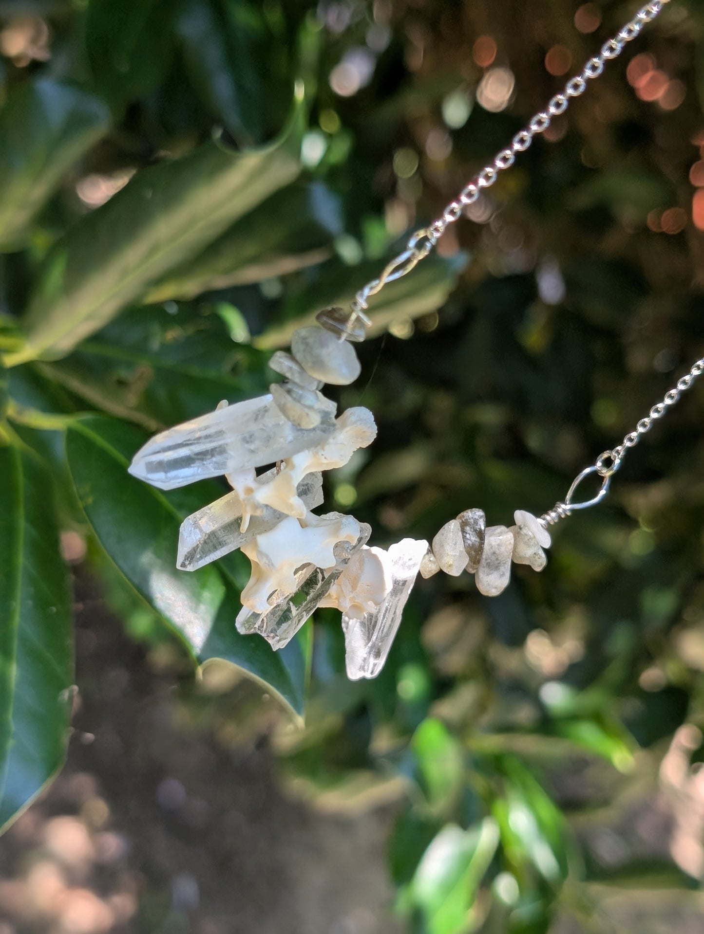 Possum Spine Crystal necklace #1