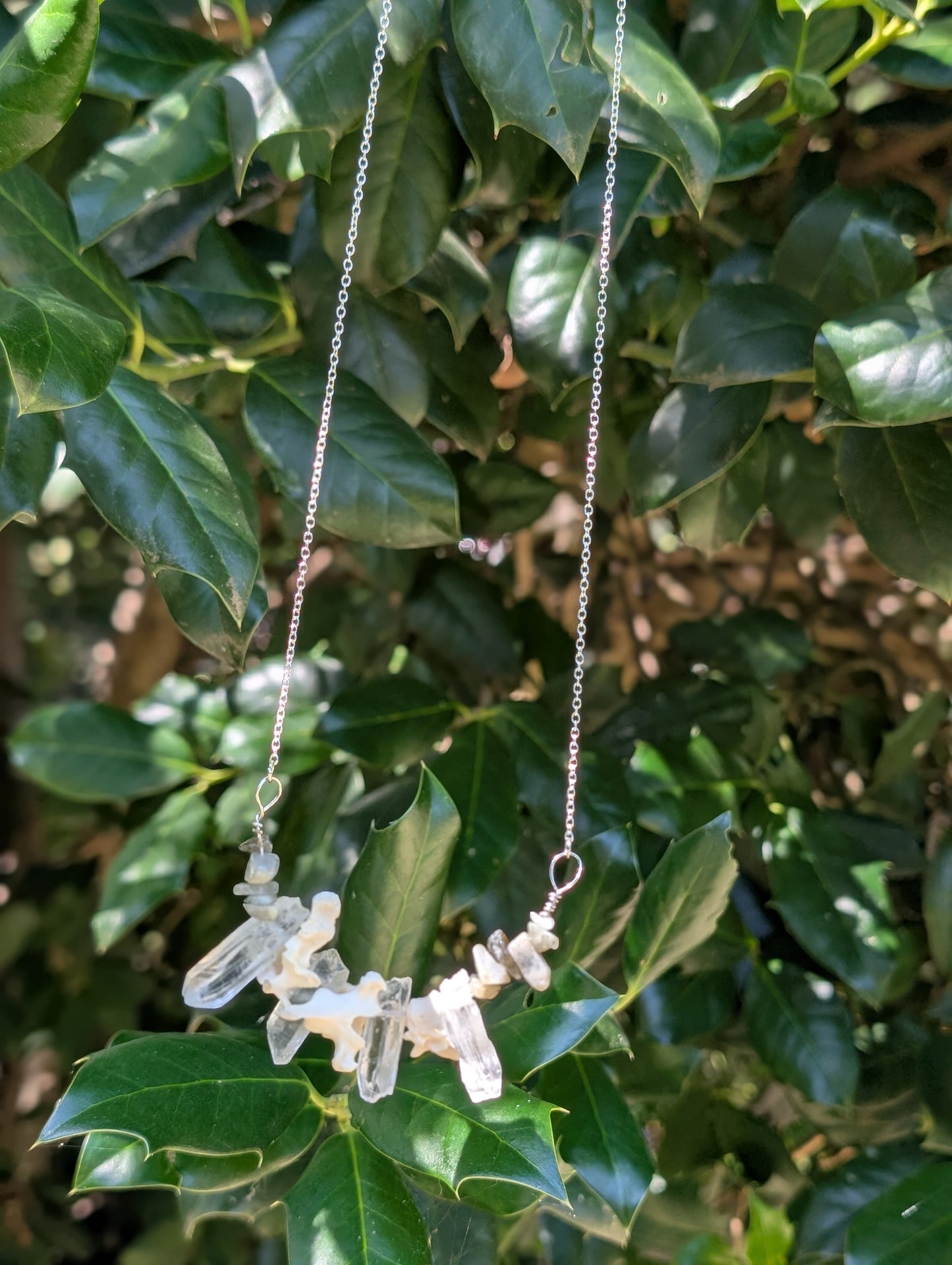 Possum Spine Crystal necklace #1