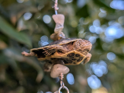 Baby red ear slider necklace