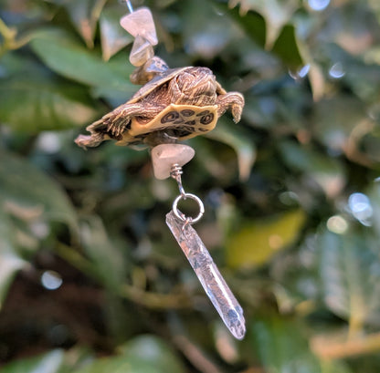 Baby red ear slider necklace