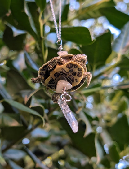 Baby red ear slider necklace