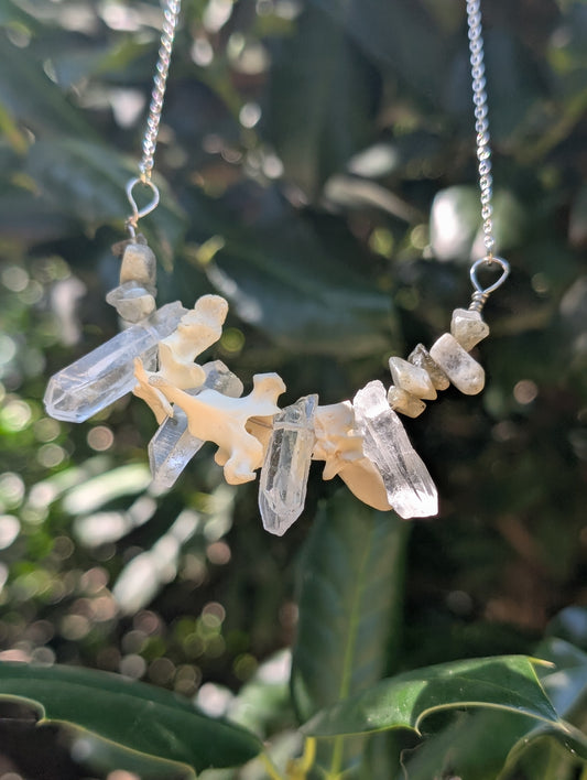 Possum Spine Crystal necklace #1